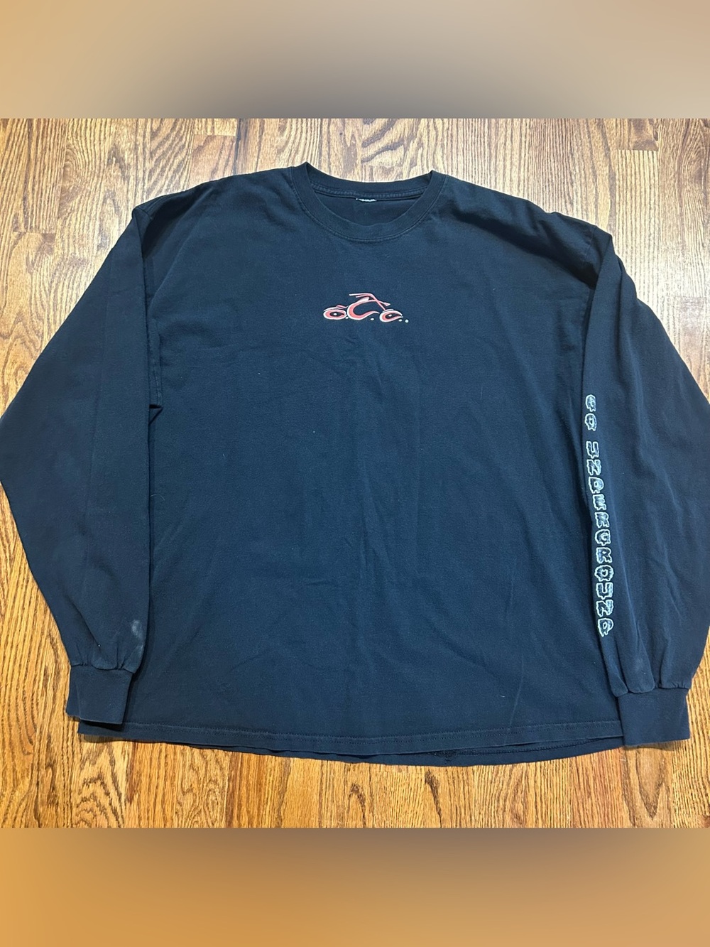 Orange County Choppers Howe Caverns Go Underground Biker Long Sleeve Shirt XL